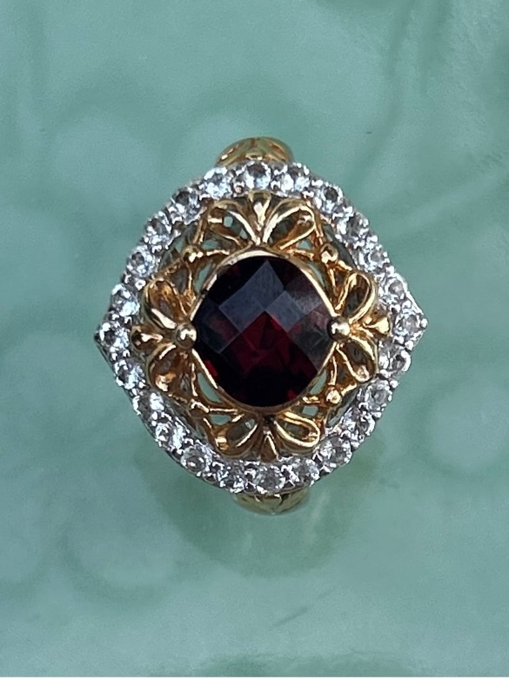 Victoria Wieck Designer Garnet Ring